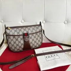 極　美品　GUCCI オールド　グッチ　シェリーライン　ショルダー　バッグ