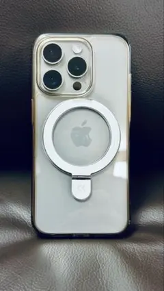 iPhone 15 Pro用ケース クリア MagSafe対応＆両面式マグネット