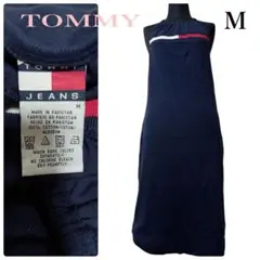 TOMMY JEANS●ホルターネック●ワンピース●美品●ネイビー●M●トミーのサムネイル