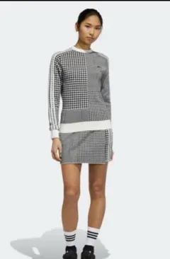 ひまわりさん専用 adidas 千鳥格子 チェック ゴルフウェアセットアップ