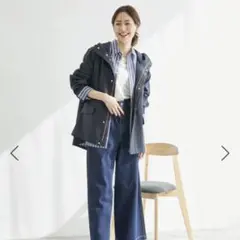 ROPÉ PICNIC 花粉ガード・撥水加工/ミドル丈マウンテンパーカー