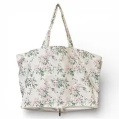 ローラアシュレイ レジカゴトート 付録 花柄 大容量 折りたたみ可
