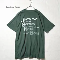 ドゥーズィエムクラス　Hind Print Tシャツ　ロゴ　ヴィンテージ　緑のサムネイル