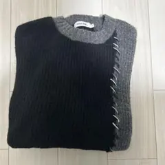 NIKO AND... ニットセーター L 黒・グレー