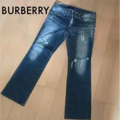 BURBERRY BLUE LABEL☆ダメージデニム