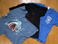 US直輸入！キッズTシャツ3枚セット　S 130 GILDAN アメリカ古着