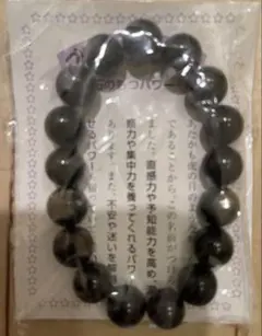 天然石ビーズ ブルータイガーアイ ブレスレット フリーサイズ