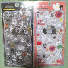 新品未開封★ディズニー☆プチドロップステッカー2種セット★ナイトメア＆ベイマ