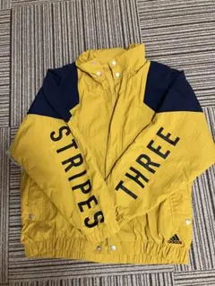 adidas ナイロンジャケット イエロー ネイビー Mサイズ