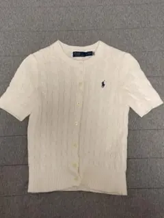Polo by Ralph Lauren ケーブルニット 半袖カーディ