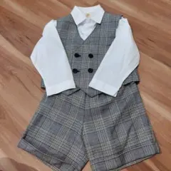 フォーマルスーツ チェック柄 120cm