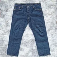 Levi'sダークブルー ストレートレッグ デニムパンツ Bigsize　W４２