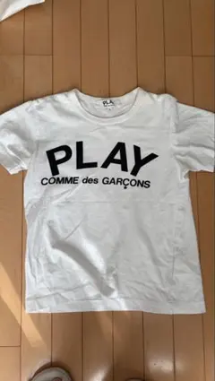 PLAY 【COMME des GARÇONS】 ロゴ 半袖Tシャツ ホワイト - メルカリ