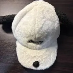 スヌーピー 耳付きキャップ フリーサイズ