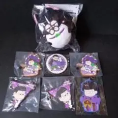 おそ松さん 一松グッズ 一番くじ / 松犬 / キーホルダー / 缶バッチ