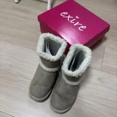 子供用ムートンブーツ　ベージュ　20cm