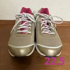 Reebok EASYTONE ゴールド/ピンク スニーカー22.5