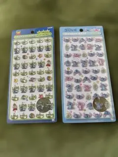 ディズニーボンボンドロップシール　スティッチ　エイリアン