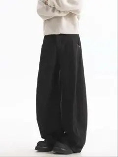 カーブバギーデニム ブラック