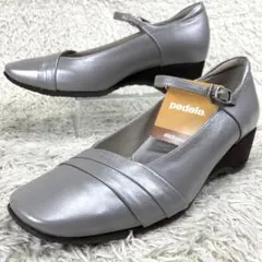 『未使用/タグ付き』ペダラ メリージェーン パンプス ストラップ ウエッジソール