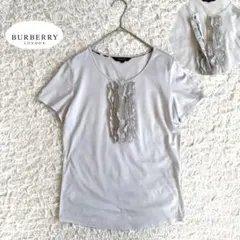 美品　バーバリーロンドン　フリル カットソー Tシャツ S 三陽商会 日本製のサムネイル