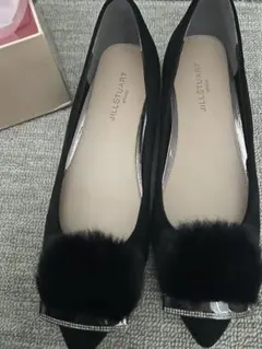 JILL STUART ブラックファーパンプスのサムネイル