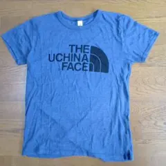 THE UCHINA FACE Tシャツ ブルー