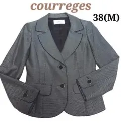 ★美品★ courreges ドット柄 テーラードジャケット 38(M)