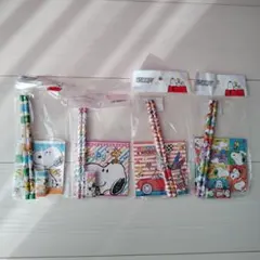 スヌーピー 文房具セット 4点