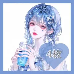 443 オリジナル 人物ステッカー コラージュ 紙もの 雑貨 素材 女の子
