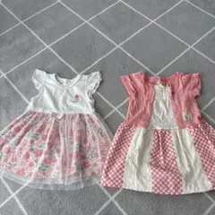 ベビー ワンピース 90 女の子 2点まとめ売り Youpi! 西松屋 夏服のサムネイル