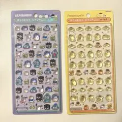 正規品　ボンボンドロップシールmini 2種セット　はぴだんぶい　ポムポムプリン