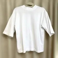 UNIQLO☆ユニクロ☆ホワイト 五分袖 カットソー☆Sサイズ