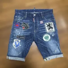 DSQUARED2 ICONロゴペイント デニムハーフパンツ 46 - メルカリ