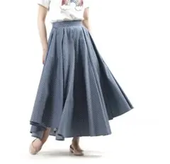 ダブルスタンダードクロージング　ドットフレアスカート