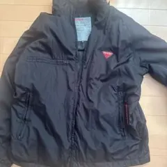 used PRADA ナイロンジャケット M ブラック 三角ロゴプレート