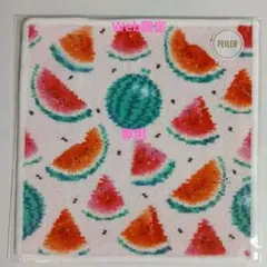専用です。Web限定♡フェイラータオルハンカチスイカトッドペールピンク×ホワイト