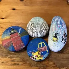 石ころアート４個セット（きいちゃん旅先にて）