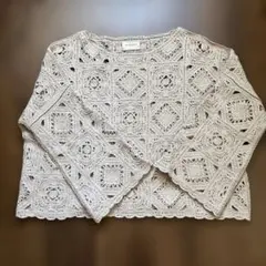 【美品】UNITED ARROWS レース編み長袖トップス