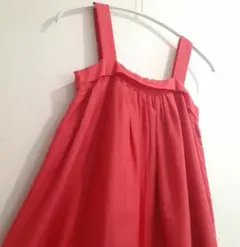 ☆美品☆Dressterior フューシャピンク コットンシルクワンピース 38のサムネイル