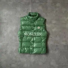 【極美品⭐️】MONCLER ダウンベスト　グリーン　サイズ0 S
