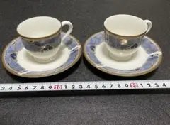 ナルミ ティーカップ・ソーサー 2客セット NARUMI CHINA