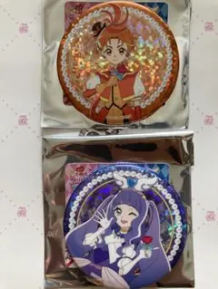 映画　キミとアイドルプリキュア　キュアマジェスティ　キュアウイング　缶バッジ