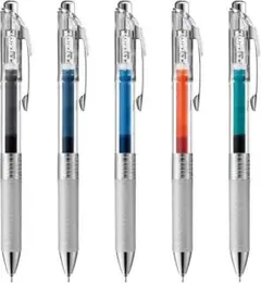ぺんてる　エナージェル インフリー　5色セット　Pentel 0.7 ボールペン