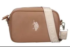 U.S.POLO.ASSN. ショルダーバッグ キャメル