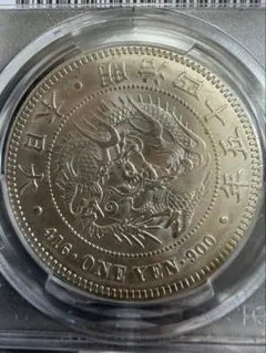 新1円銀貨 一圓銀貨 明治14年 CAG鑑定済 準未使用 新1円銀貨 一圓銀貨 明治14年 CAG鑑定済 準未使用 - メルカリ