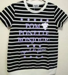 【未着用】ポンポネットジュニア 半袖 Tシャツ pom ponette ナルミヤ