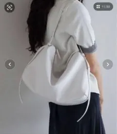 美品❣️GALLARDAGALANTE【2.718】スリーククロスボディバッグ 白