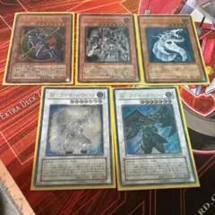 良品！ 遊戯王カード レリーフ4枚セット ヘルカイザードラゴン