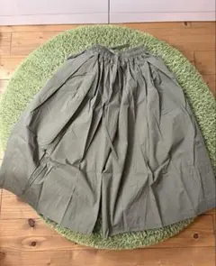 カーキ ワイドパンツ ガウチョパンツ